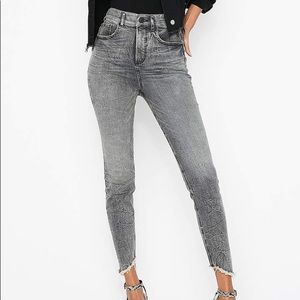 Express Denim Perfect Super High Rise Ankle Legging